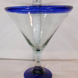 Extra Large Martini Glass Cobalt Blue Traditional Mexican